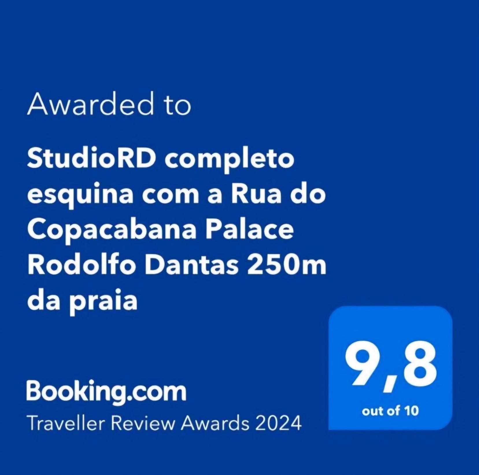 Studiord Copacabana 250M Da Praia Esquina Com A Rua Do Copacabana Palace Rodolfo Dantas リオデジャネイロ エクステリア 写真